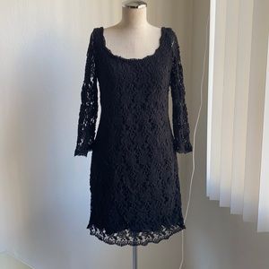 Black lace dress